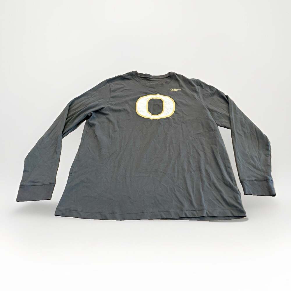 Nike Oregon Ducks On Field PE “There Is No Finish Line” Long Sleeve Shirt XXL